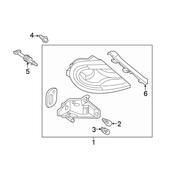 Volkswagen Tail Light Assembly - Genuine VW 5C3945208C