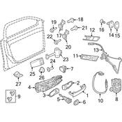 VW Door Lock Cylinder - Genuine VW 5C6837167