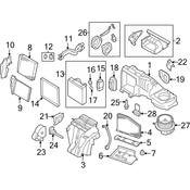 VW Cabin Air Filter Cover - Genuine VW 5C7819593A