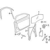 Volkswagen Window Channel - Genuine VW 5C68374325AP