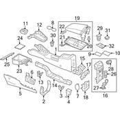 Volkswagen Console Mat - Genuine VW 5C689820982V