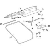 Volkswagen Liftgate Bump Stop - Genuine VW 5E5827240