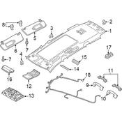 Volkswagen Roof Opening Trim - Genuine VW 5G0867591E82V