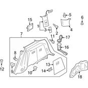 Volkswagen 12 Volt Accessory Power Outlet Housing - Genuine VW 5G9867864A9B9
