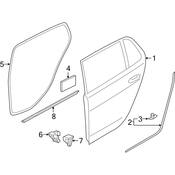 Volkswagen Door Seal - Genuine VW 5GM839700D
