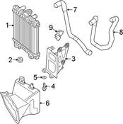 Volkswagen Radiator Support Air Duct - Genuine VW 5H0121334A