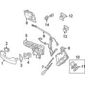 Volkswagen Exterior Door Handle Gasket - Genuine VW 5H0837209A