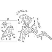 Volkswagen Tail Lamp Pocket Bracket - Genuine VW 5H6813331