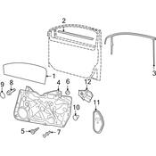 Volkswagen Window Channel - Genuine VW 5K3837432B5AP