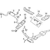 Audi VW Exhaust Heat Shield - Genuine VW Audi 5K7825711