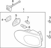 VW Tail Light Assembly - Genuine VW 5N0945112E