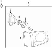 VW Tail Lamp Socket - Genuine VW 5N0945264