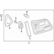 VW Tail Light Cover - Genuine VW 5N0945309A