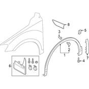 Volkswagen Wheel Arch Molding - Genuine VW 5NN8547319B9