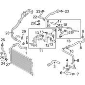 Audi VW Turbocharger Intercooler Hose - Genuine Audi VW 5Q0122051BL