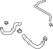 Audi VW Radiator Coolant Hose - Genuine Audi VW 5Q0122101FR