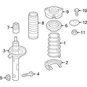 Audi VW Coil Spring - Genuine Audi VW 5Q0411105DN