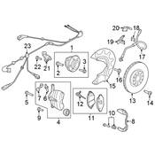 VW Brake Caliper - Genuine VW 5Q0615125A