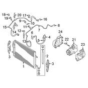 Volkswagen A/C Condenser Mount - Genuine VW 5QE121068