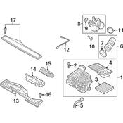 VW Engine Air Intake Duct - Genuine VW 5QM129618C
