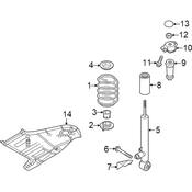 VW Coil Spring - Genuine VW 5QM511121L