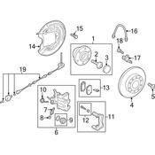 VW Disc Brake Caliper Bracket - Genuine VW 5QM615425B