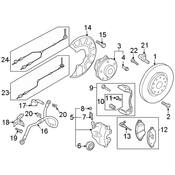 Audi VW ABS Wheel Speed Sensor Wiring Harness - Genuine Audi VW 5TA927903E