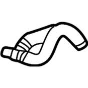 Audi VW Auxiliary Radiator Coolant Hose - Genuine Audi VW 5WA122101AD