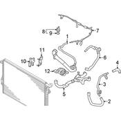 Audi VW HVAC Heater Hose - Genuine Audi VW 5WA122157AC