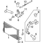Audi VW Turbocharger Intercooler Pipe - Genuine Audi VW 5WA145832