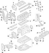 Audi VW Engine Crankshaft Main Bearing - Genuine VW Audi 06K105591SWA