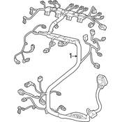 Audi VW Engine Wiring Harness - Genuine VW Audi 06K972627AH