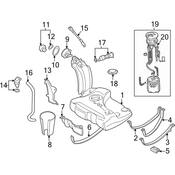 VW Emission Check Valve (Beetle) - Genuine VW Audi 6X0201136