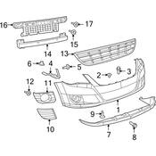 Volkswagen Grille - Genuine VW 7B0807681