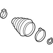 Audi VW CV Joint Boot Kit - Genuine VW Audi 7E0498203C