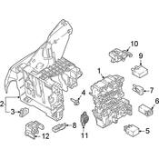 Audi VW Fuse Holder - Genuine Audi VW 7E0937528