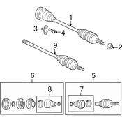 Audi VW CV Axle Retainer Plate - Genuine VW Audi 7L0501357D