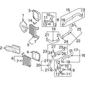 VW Radiator Support Air Duct - Genuine VW 7L6117336B