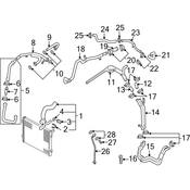 Audi VW HVAC Heater Hose Bracket - Genuine VW Audi 7L6121129