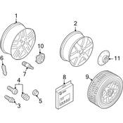 VW Wheel Cap - Genuine VW 7L6601149AZ31