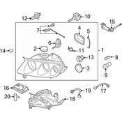 VW Headlight Bulb Cap - Genuine VW 7L6941607A