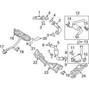 VW Audi Exhaust Bracket (Q7) - Genuine VW Audi 7L8253144C