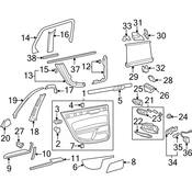 Volkswagen Door Interior Trim Panel Retainer - Genuine VW 7M3858153