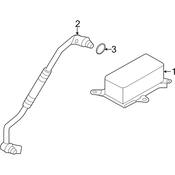 Audi VW Auto Trans Oil Cooler - Genuine Audi VW 7P0317037