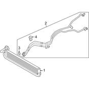 VW Automatic Transmission Oil Cooler Hose - Genuine VW 7P0317801D