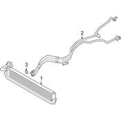 VW Automatic Transmission Oil Cooler Hose - Genuine VW 7P0317801F