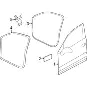 Volkswagen Door Seal - Genuine VW 7P0837911A