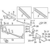 VW Windshield Wiper Motor - Genuine VW 7P0955023