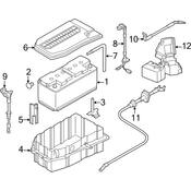 VW Battery Cable - Genuine VW 7P0971599C