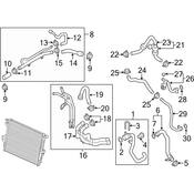 VW Engine Coolant Hose Pipe To Pipe - Genuine VW 7P6121156D